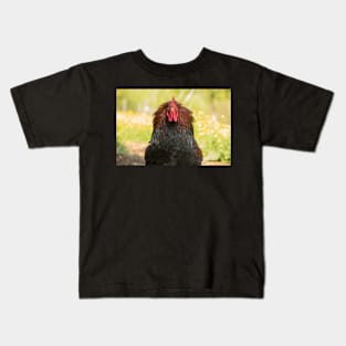 Rooster With Atitude Kids T-Shirt